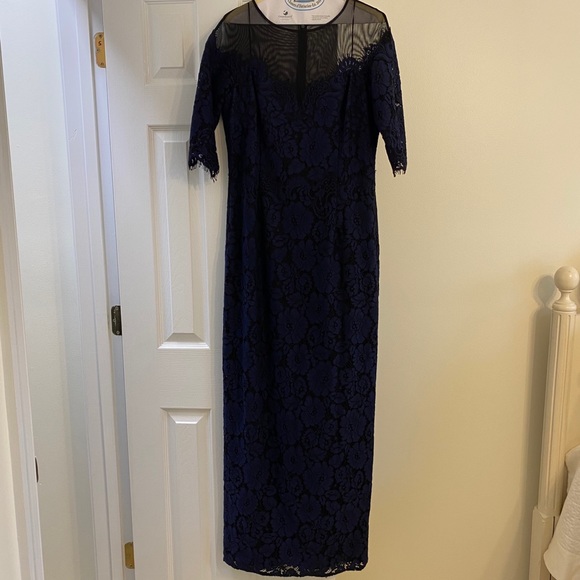 Beautiful Floor length Navy blue Dress - Picture 1 of 4